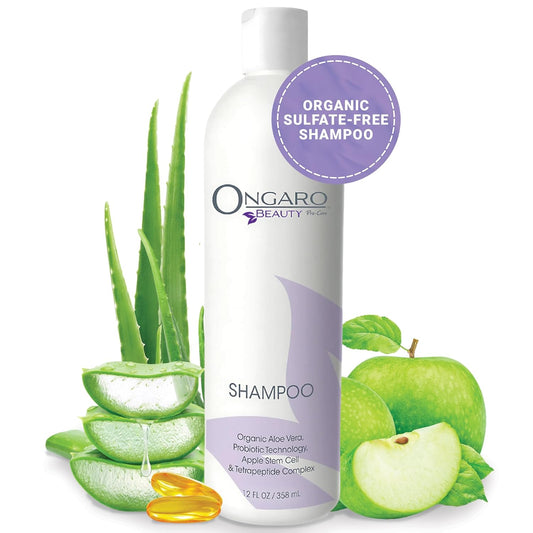 Beauty Organic Hydrating Shampoo - Sulfate-Free Probiotic Shampoo with Aloe Vera